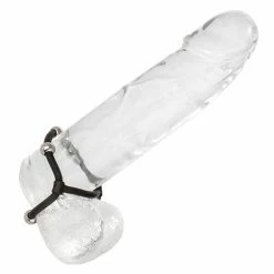 CalExotics Penis Toys Steel Beaded Dual Silicone Maximizer - Black