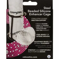 CalExotics Steel Beaded Silicone Enhancer Cage - Black