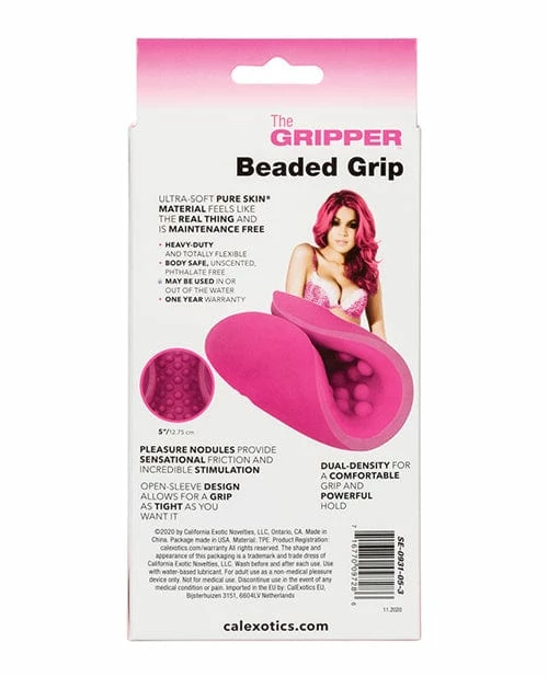 CalExotics Penis Toys The Gripper Beaded Grip - Pink