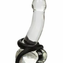 CalExotics Ultra Soft Crazy 8 Ring - Black Penis Toys