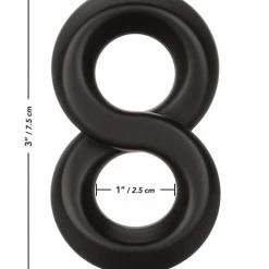 CalExotics Ultra Soft Crazy 8 Ring - Black Penis Toys