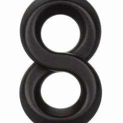 CalExotics Ultra Soft Crazy 8 Ring - Black Penis Toys