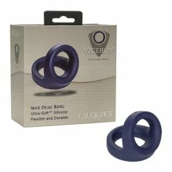 CalExotics Viceroy Max Dual Ring - Blue Penis Toys