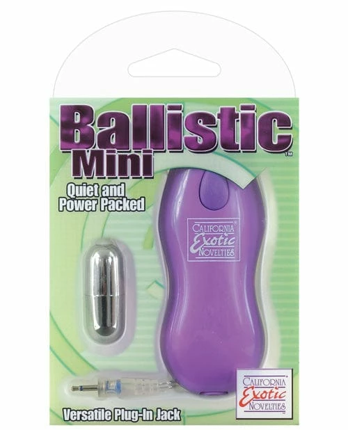 CalExotics Ballistic Mini With Purple Controller Vibrators
