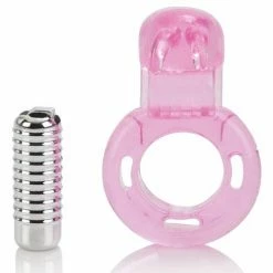 CalExotics Basic Essentials Bunny Enhancer - Pink Vibrators