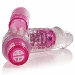 CalExotics Bendies Dual Motor Dual Teaser Rabbit - 10 Function Pink Vibrators