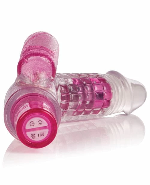 CalExotics Bendies Dual Motor Dual Teaser Rabbit - 10 Function Pink Vibrators