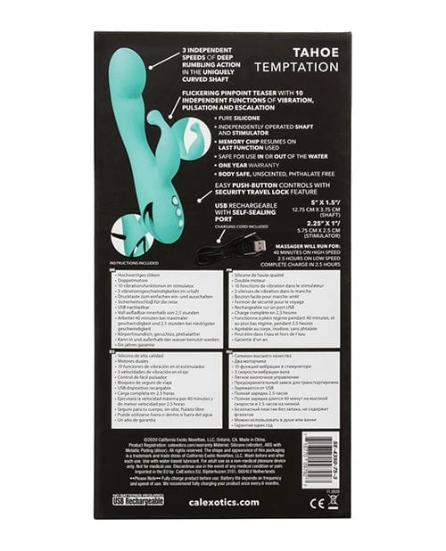 CalExotics California Dreaming Tahoe Temptation - Aqua Vibrators