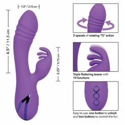 CalExotics California Dreaming West Coast Wave Rider - Purple Vibrators