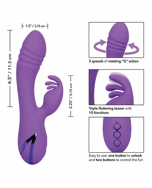CalExotics California Dreaming West Coast Wave Rider - Purple Vibrators