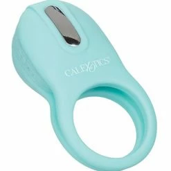 CalExotics Vibrators Couple's Enhancers Silicone Rechargeable French Kiss Enhancer - Teal