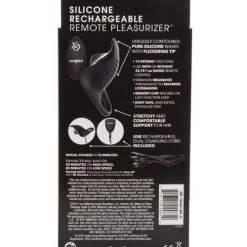 CalExotics Couple's Enhancers Silicone Rechargeable Remote Pleasurizer - Black