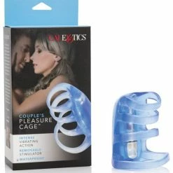 CalExotics Vibrators Couple's Pleasure Cage - Blue