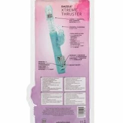 CalExotics Vibrators Dazzle Xtreme Thruster - Teal