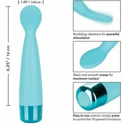 CalExotics Eden Scoop - Teal Vibrators