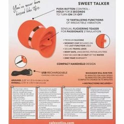 CalExotics French Kiss Sweet Talker - Red Vibrators