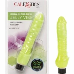 CalExotics Glow-in-the-dark 7" Jelly Penis Vibe