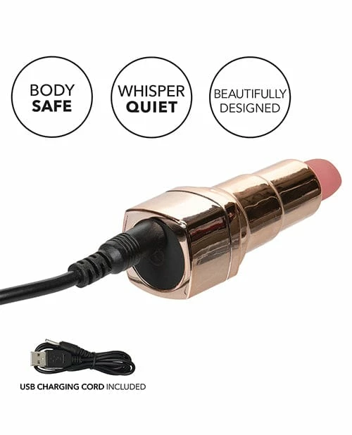 CalExotics Hide & Play Rechargeable Lipstick - Nude Vibrators