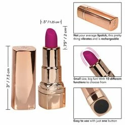 CalExotics Vibrators Hide & Play Rechargeable Lipstick - Purple