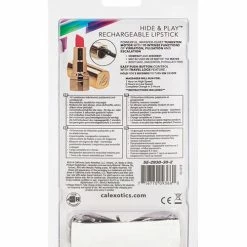 CalExotics Hide & Play Rechargeable Lipstick - Red Vibrators