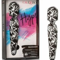 CalExotics Vibrators Hype Massager - Black-White