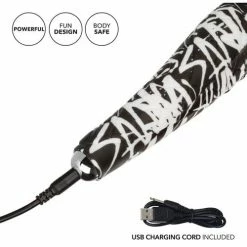 CalExotics Vibrators Hype Massager - Black-White