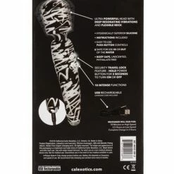 CalExotics Vibrators Hype Massager - Black-White