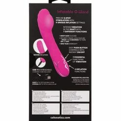 CalExotics Vibrators Insatiable G Inflatable G Wand - Pink