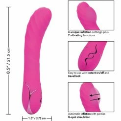 CalExotics Vibrators Insatiable G Inflatable G Wand - Pink