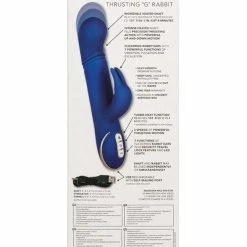 CalExotics Vibrators Jack Rabbit Signature Heated Silicone Thrusting G Rabbit - Blue
