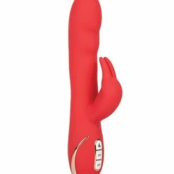 CalExotics Jack Rabbit Signature Heated Silicone Ultra-soft Rabbit - Red