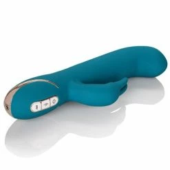 CalExotics Vibrators Jack Rabbit Signature Silicone Rocking G Rabbits -teal