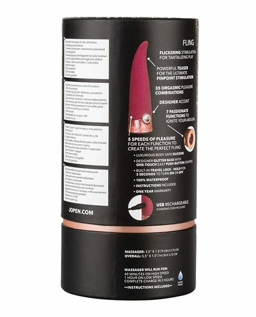 CalExotics Vibrators Jopen Starstruck Fling - Purple