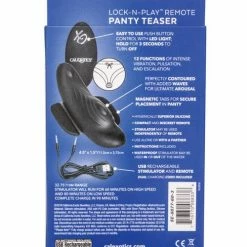 CalExotics Vibrators Lock-n-play Remote Panty Teaser - Black