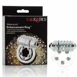 CalExotics Maximus Enhancement Ring 5 Stroker Beads - Clear