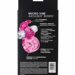 CalExotics Vibrators Micro Vibe Arouser Power Bunny - Pink