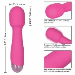 CalExotics Vibrators Mini Miracle Massager Rechargeable - Pink