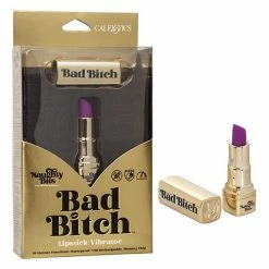 CalExotics Naughty Bits Bad Bitch Lipstick Vibrator - Purple