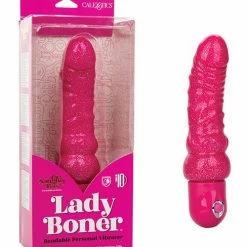 CalExotics Naughty Bits Lady Boner Bendable Personal Vibrator - Pink Vibrators