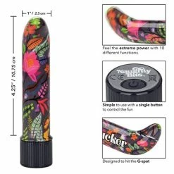CalExotics Vibrators Naughty Bits Lil' Fucker Mini G Spot Vibrator - Multi Color
