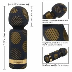 CalExotics Vibrators Naughty Bits Lit Clit Teeny Weenie Wand - Multi Color