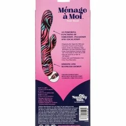 CalExotics Naughty Bits Menage X Moi Dual Wand - Multi Color