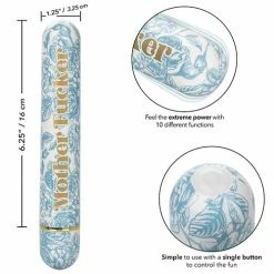 CalExotics Vibrators Naughty Bits Mother Fucker Personal Vibrator - Blue