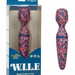 CalExotics Vibrators Naughty Bits W.I.L.F. Wand I'd Like To Fuck - Multi Color
