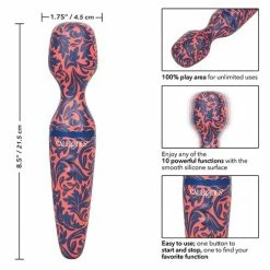 CalExotics Vibrators Naughty Bits W.I.L.F. Wand I'd Like To Fuck - Multi Color