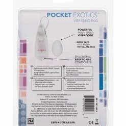 CalExotics Pocket Exotics Egg - Ivory Vibrators