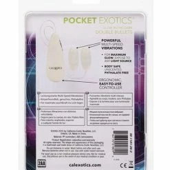 CalExotics Pocket Exotics Glow In The Dark Double Bullets