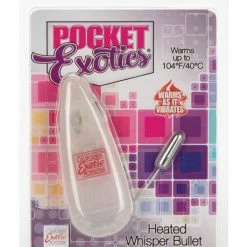 CalExotics Vibrators Pocket Exotics Heated Whisper Bullet - Silver