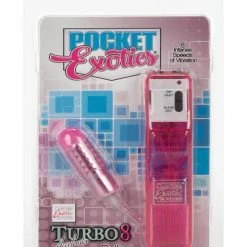CalExotics Vibrators Pocket Exotics Turbo 8 Accelerator Single Bullet - Pink