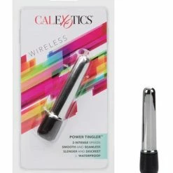 CalExotics Vibrators Power Tingler Mini Massager - Silver